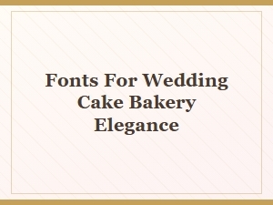 A Typographic Confection of Elegance